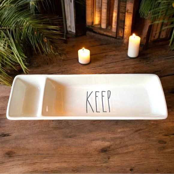 RAE DUNN “KEEP” Organizer Tray - Keys, Coins, Wallet - Picture 1 of 7